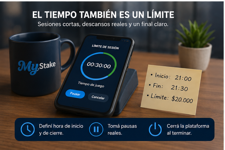 Temporizador de treinta minutos para limitar una sesión de juego