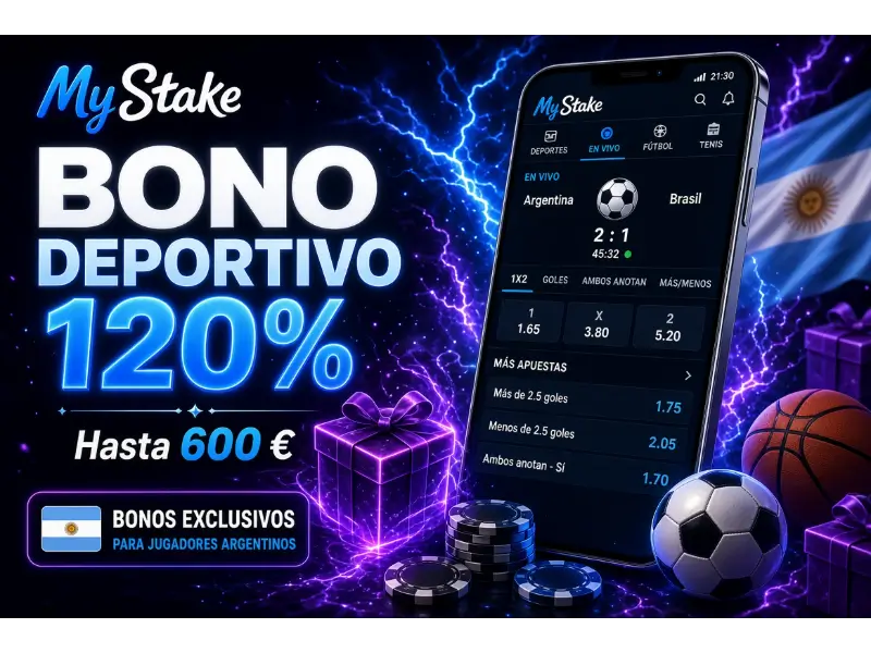 Bono deportivo de bienvenida en MyStake Argentina
